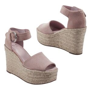 Marc Fischer LTD Alita Platform Wedge Espadrille Sandal-Light Pink